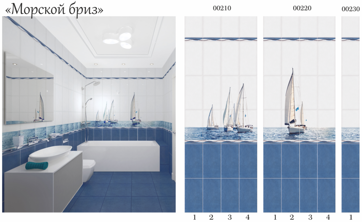 Стеновые панели морской Бриз