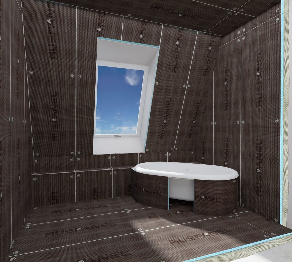 Ванная комната в каркасном доме