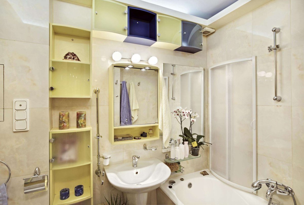 Мебель в маленькую ванную комнату