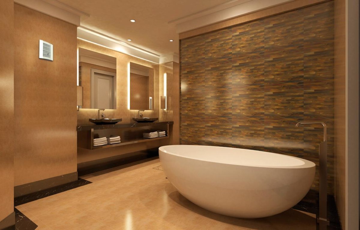 Красивая современная ванная комната