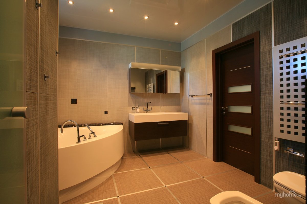 Электрика в интерьере ванной