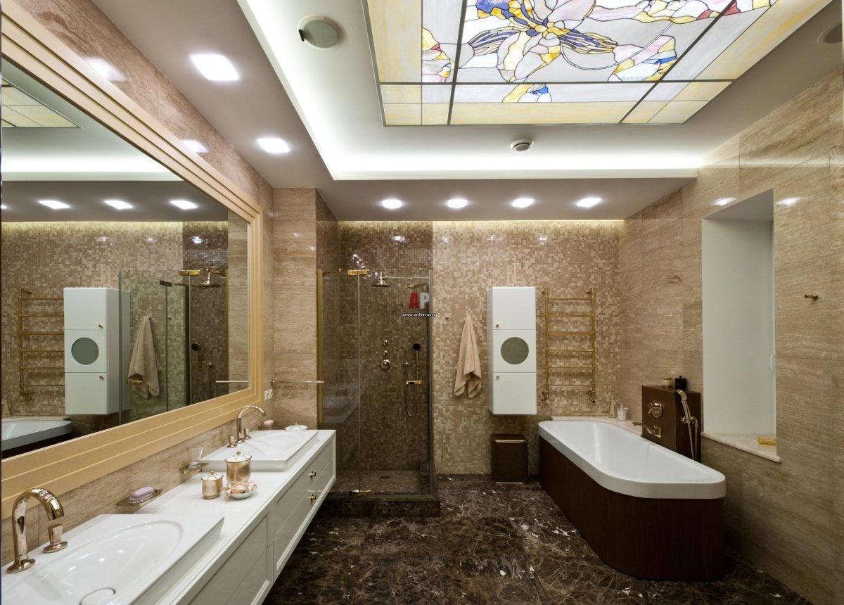 Ванная комната в коттедже