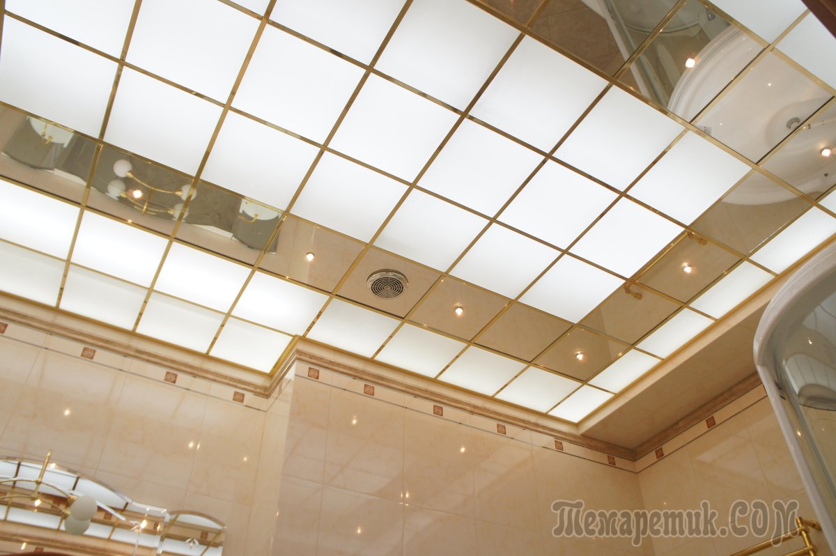 Стеклянный реечный потолок, Армстронг.