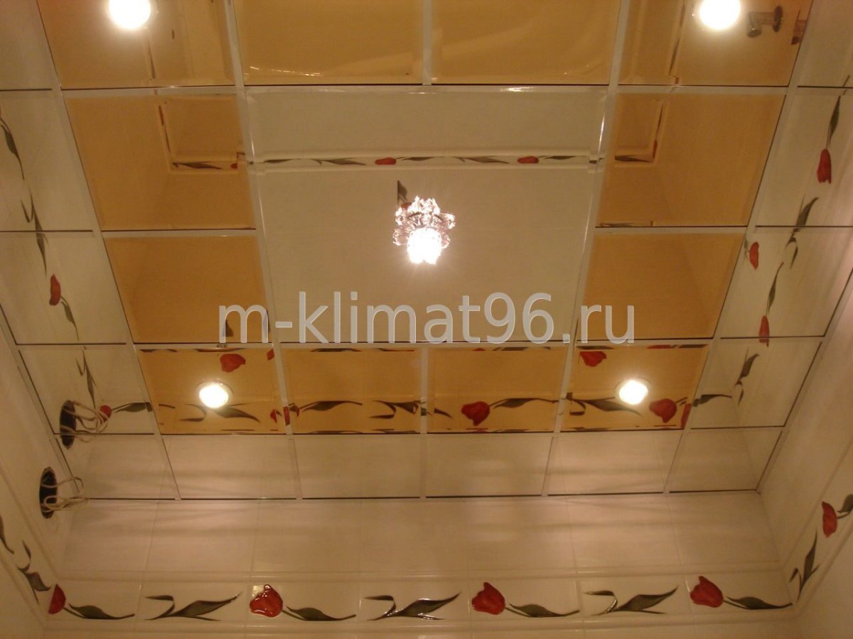 Стеклянный реечный потолок, Армстронг.