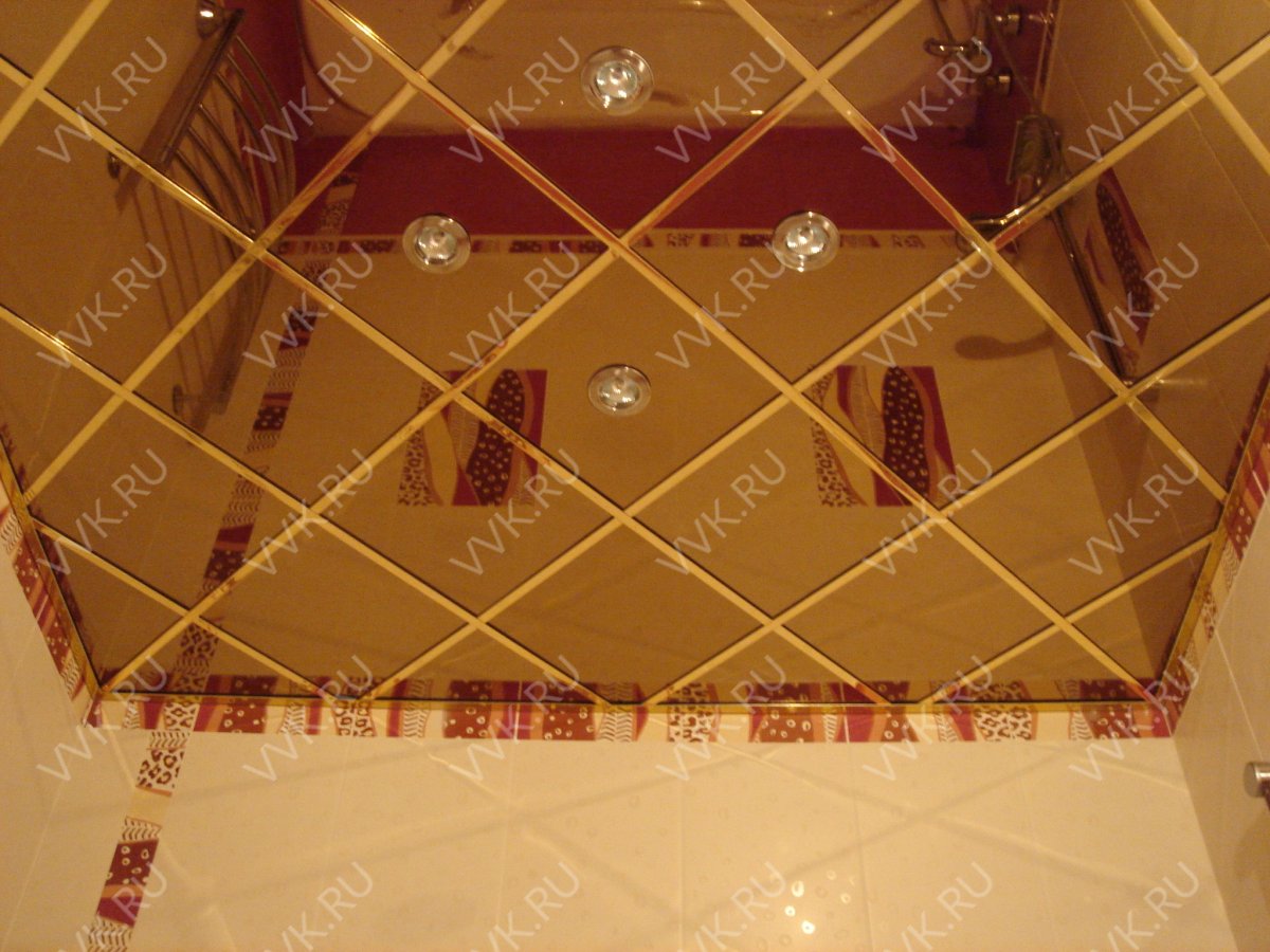 Навесной потолок в ванную комнату