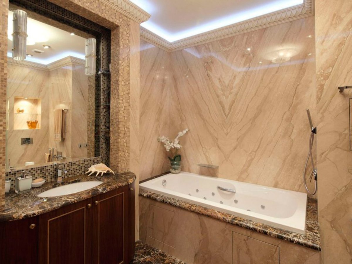 Мрамор Palissandro Bluette интерьер