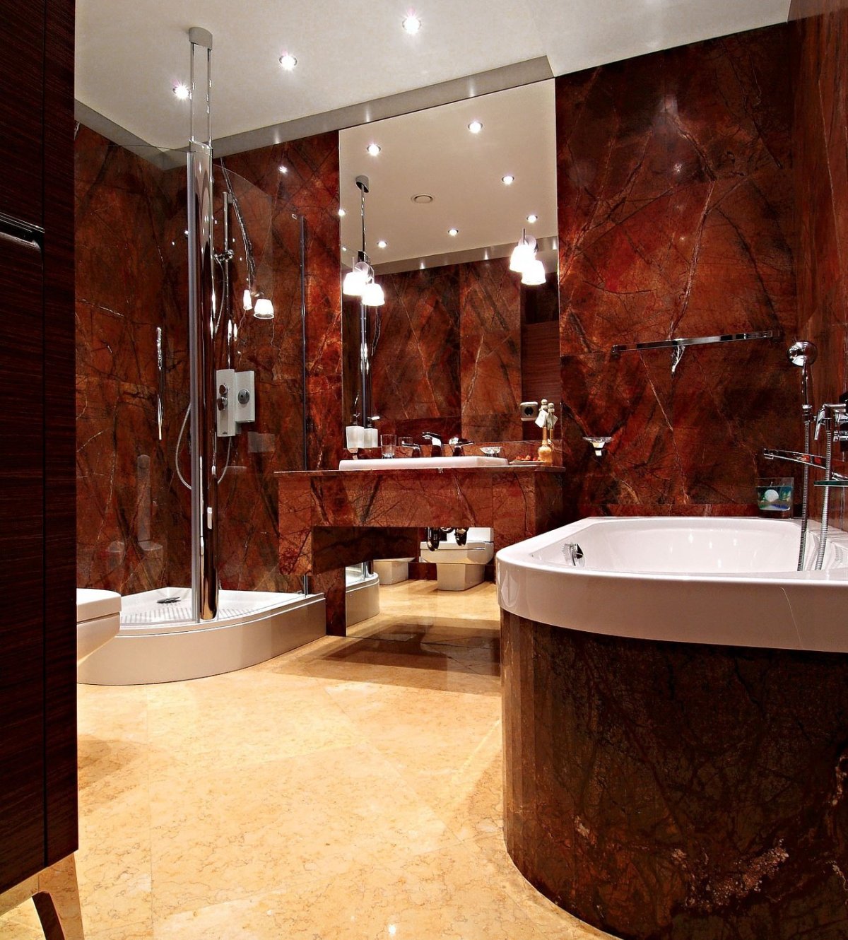 Гибкий камень для ванной комнаты