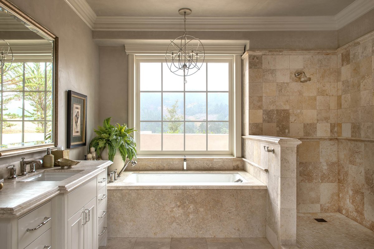 Limestone in Bathroom