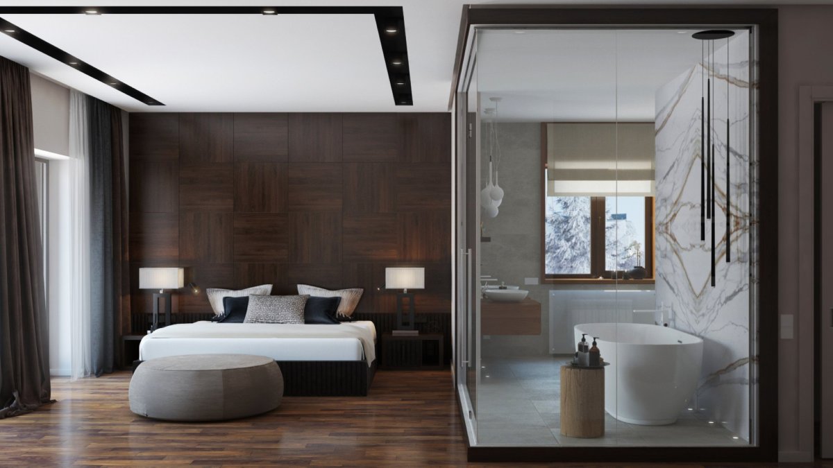 Нюанс в интерьере спальни