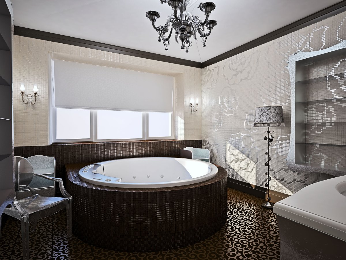 Совмещенная ванная с джакузи