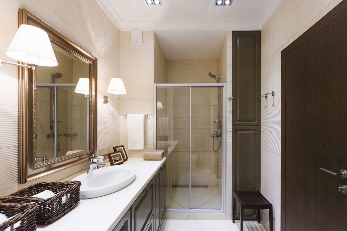 Проходная ванная комната