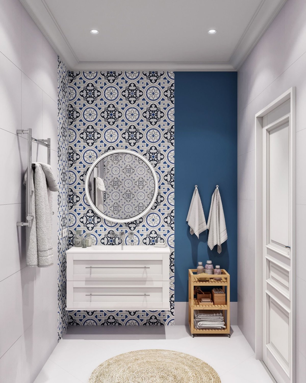 Санузел в стиле Сканди