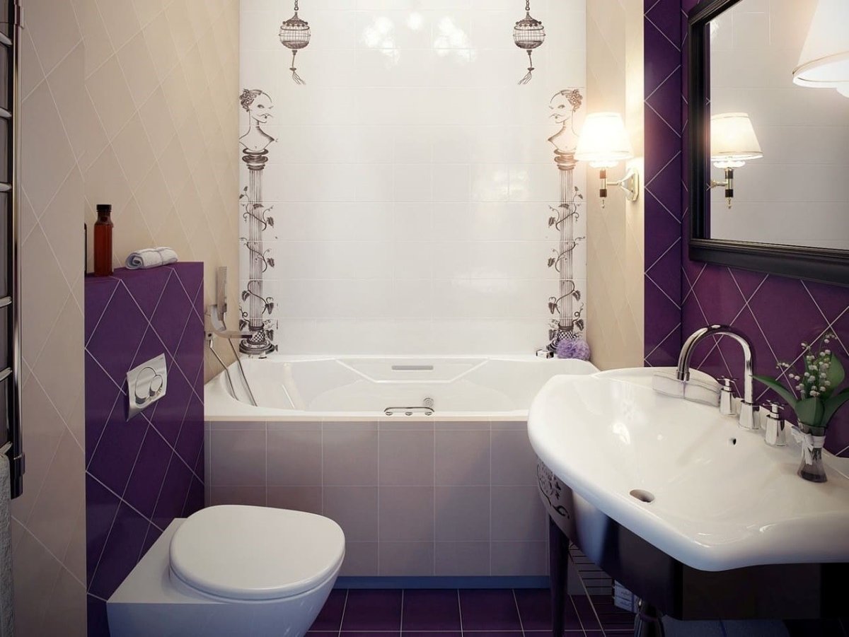 Бирюзовая туалетная комната