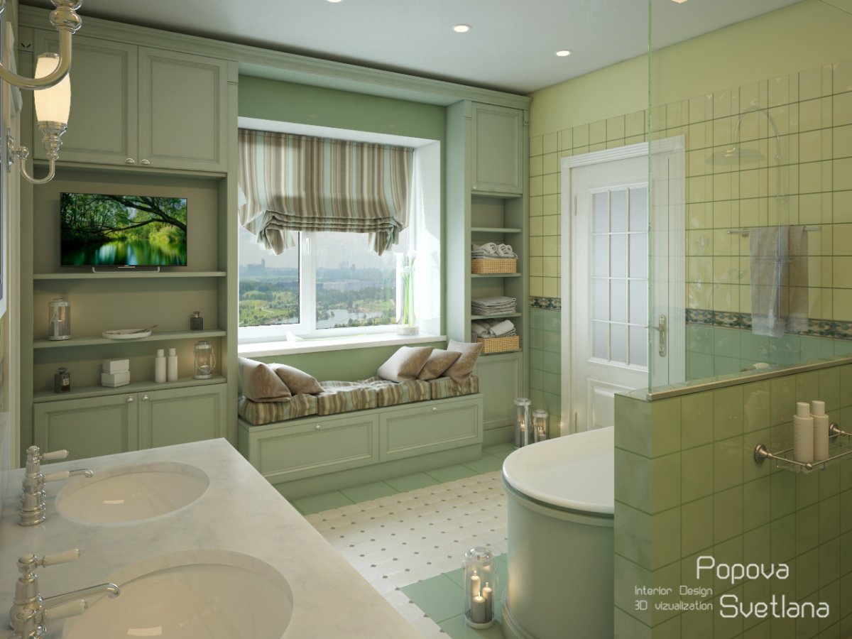 Ванная комната в стиле Прованс