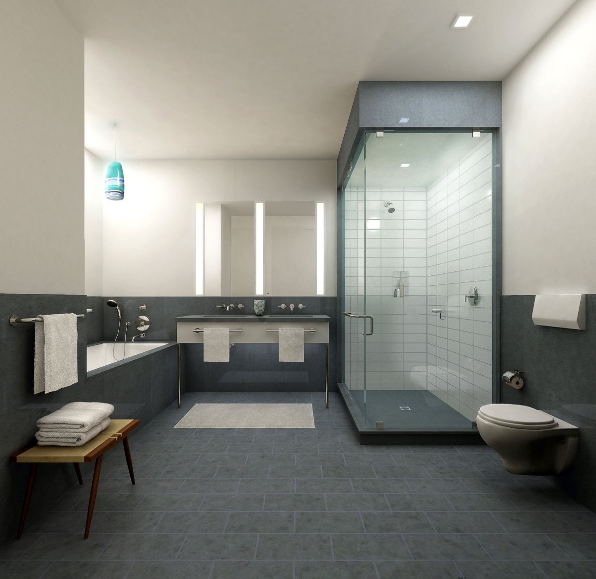 Санузел плитка метротил стиль Неоклассика