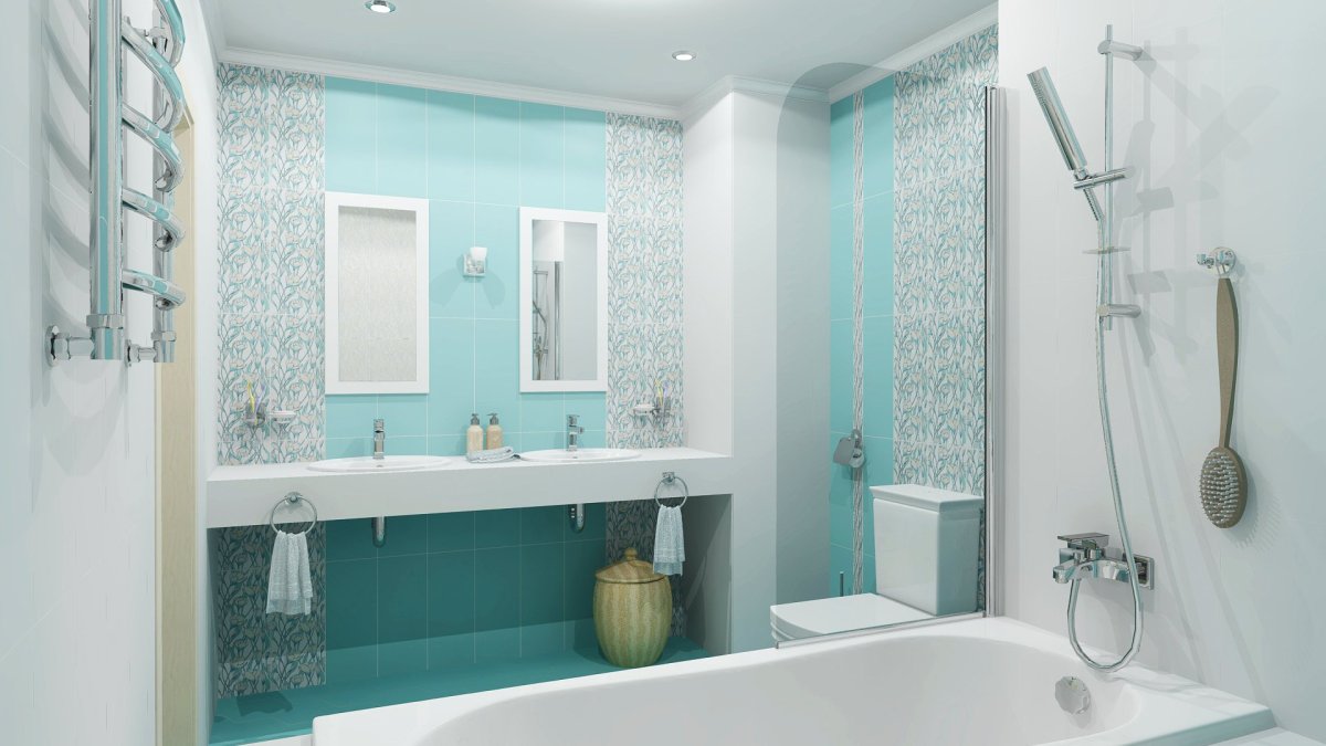 Отделка окна в ванной