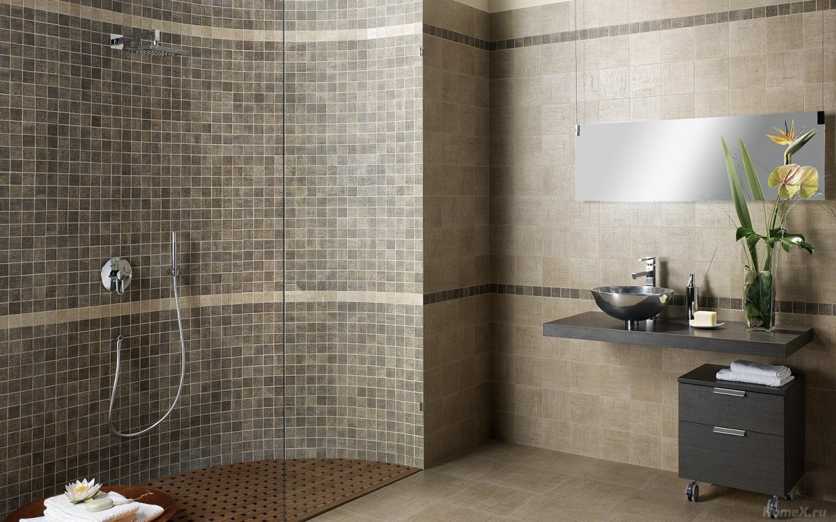 Мозаика в душевой