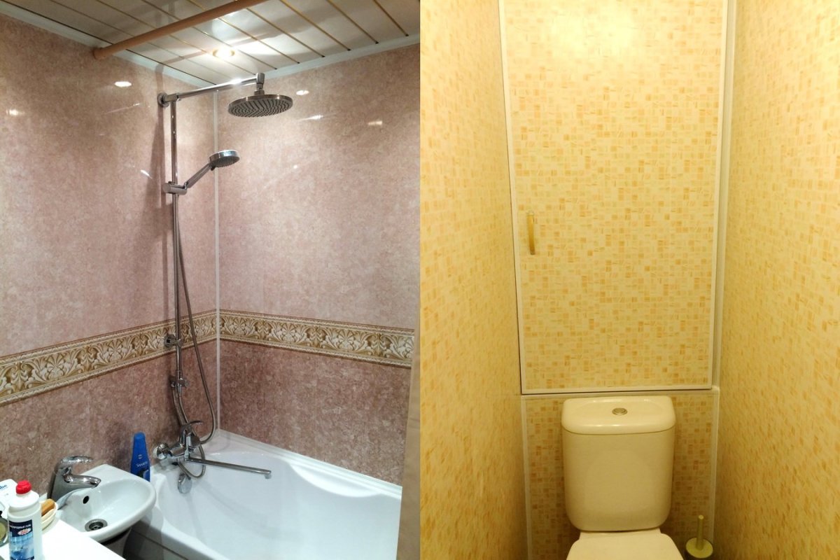 Ванна обшитая пластиковыми панелями