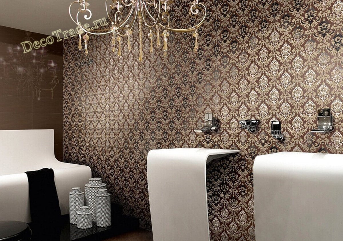 Керамин Дамаск в интерьере