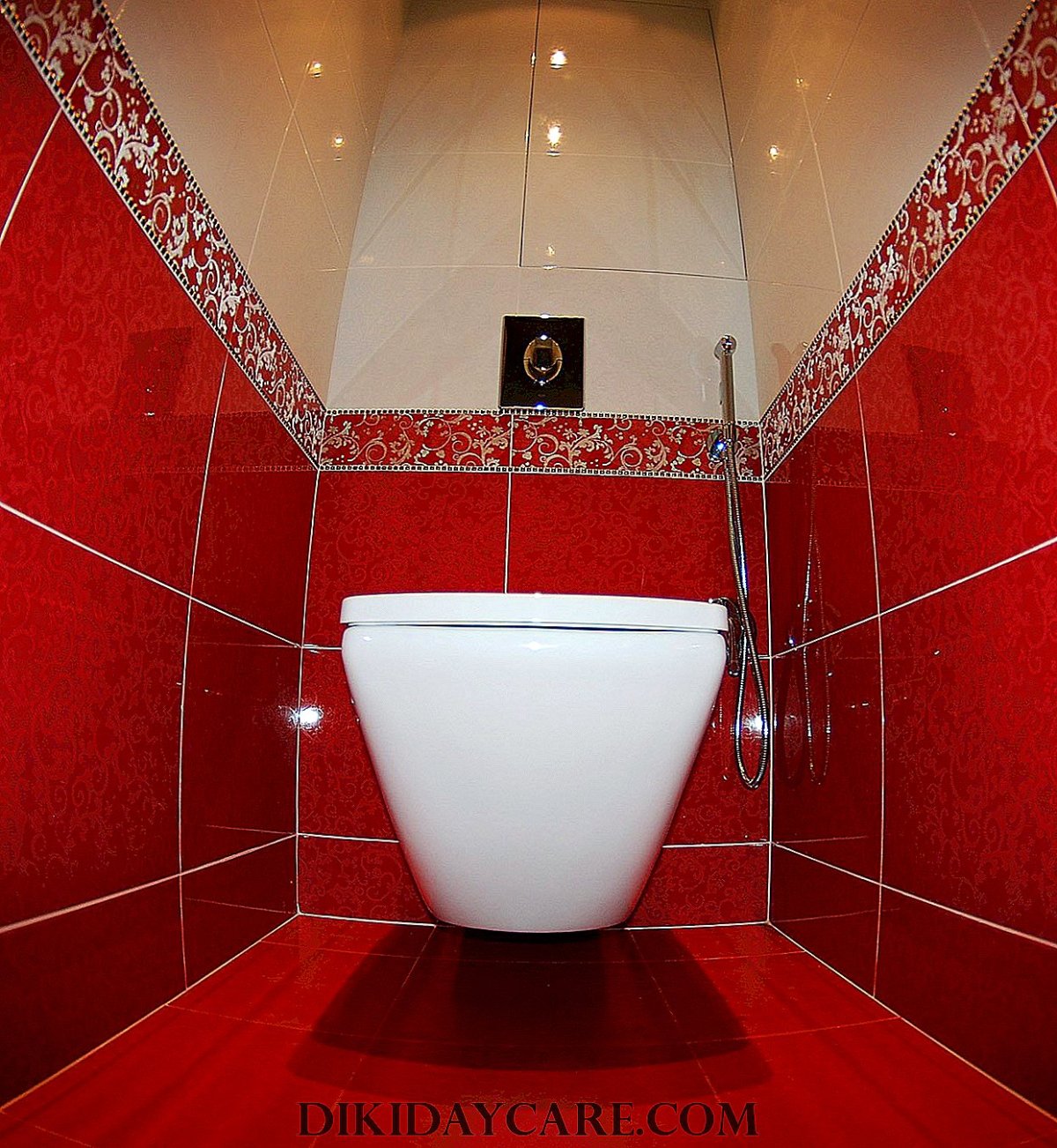 Отделка туалета плиткой