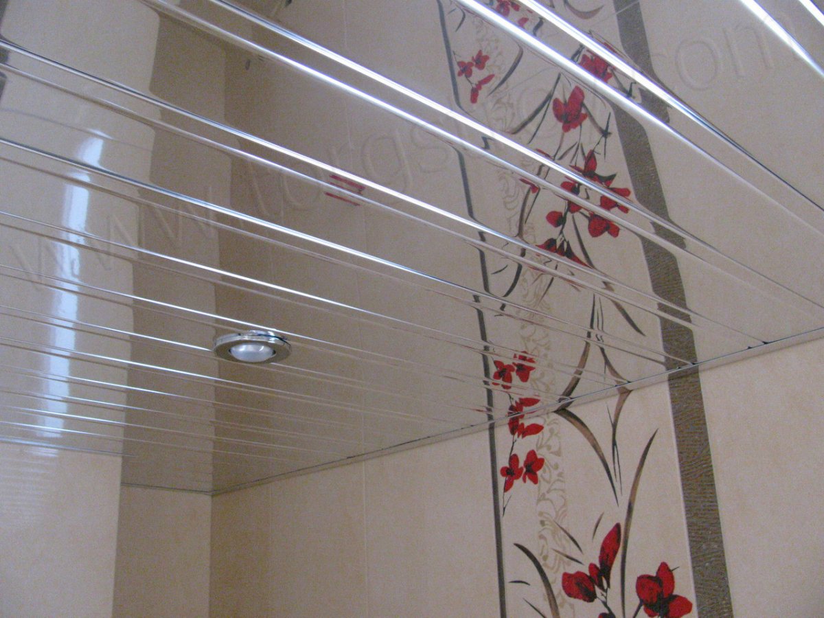 "Реечный алюминиевый потолок " Omega а150