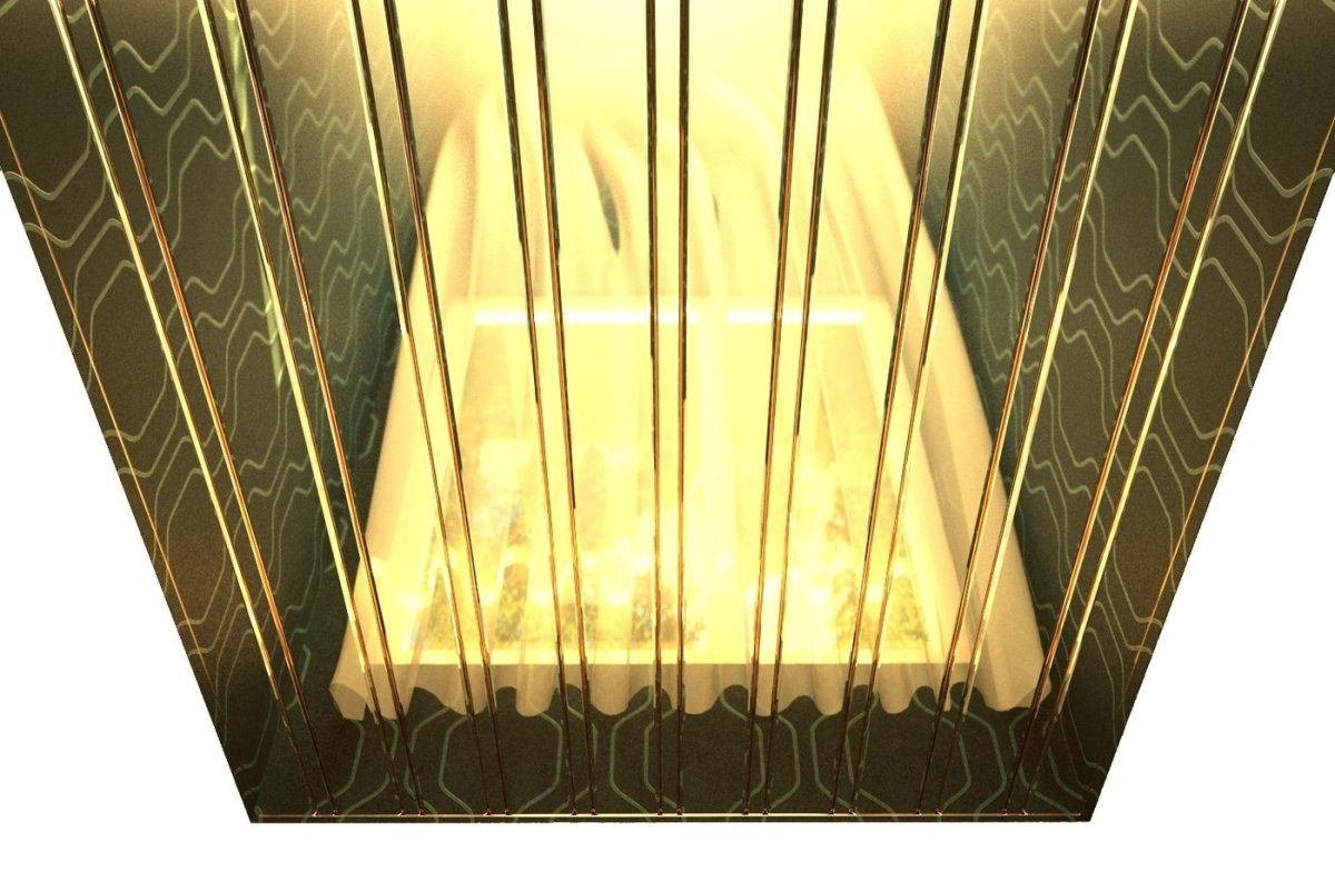 Реечный потолок Cesal 1x2m