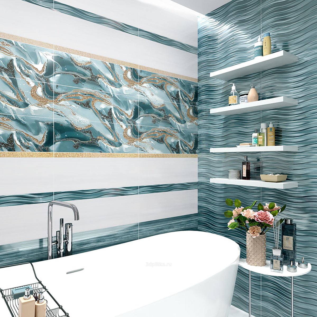 Creto Onyx Blue на пол