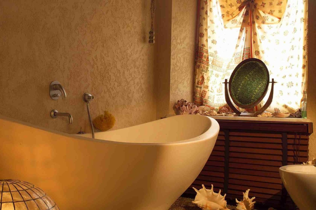 Декоративное покрытие для стен в ванной