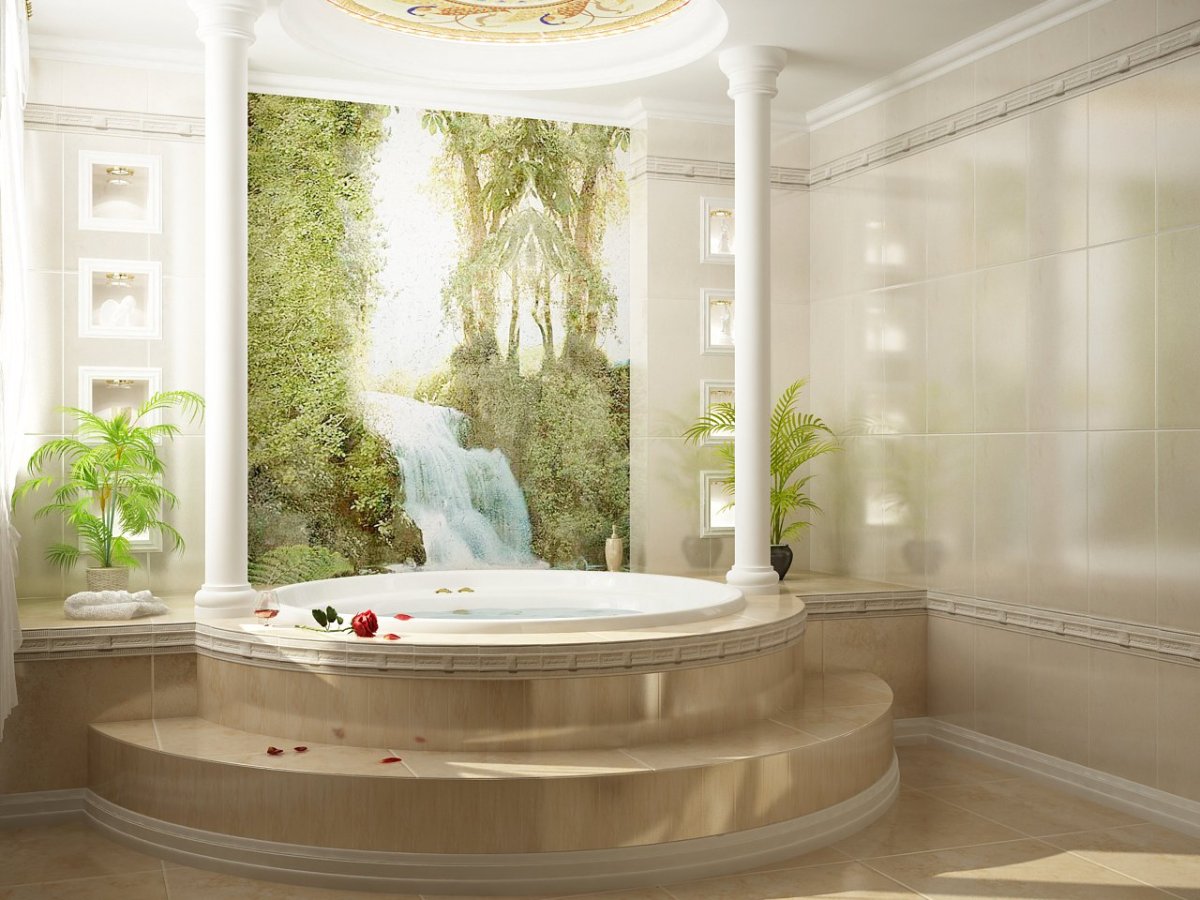 Ванная в греческом стиле
