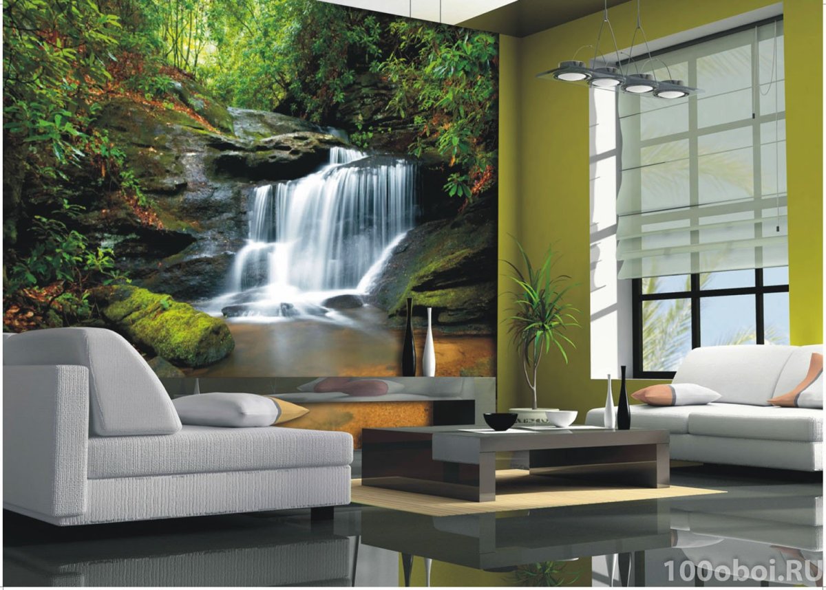 Водопад в интерьере