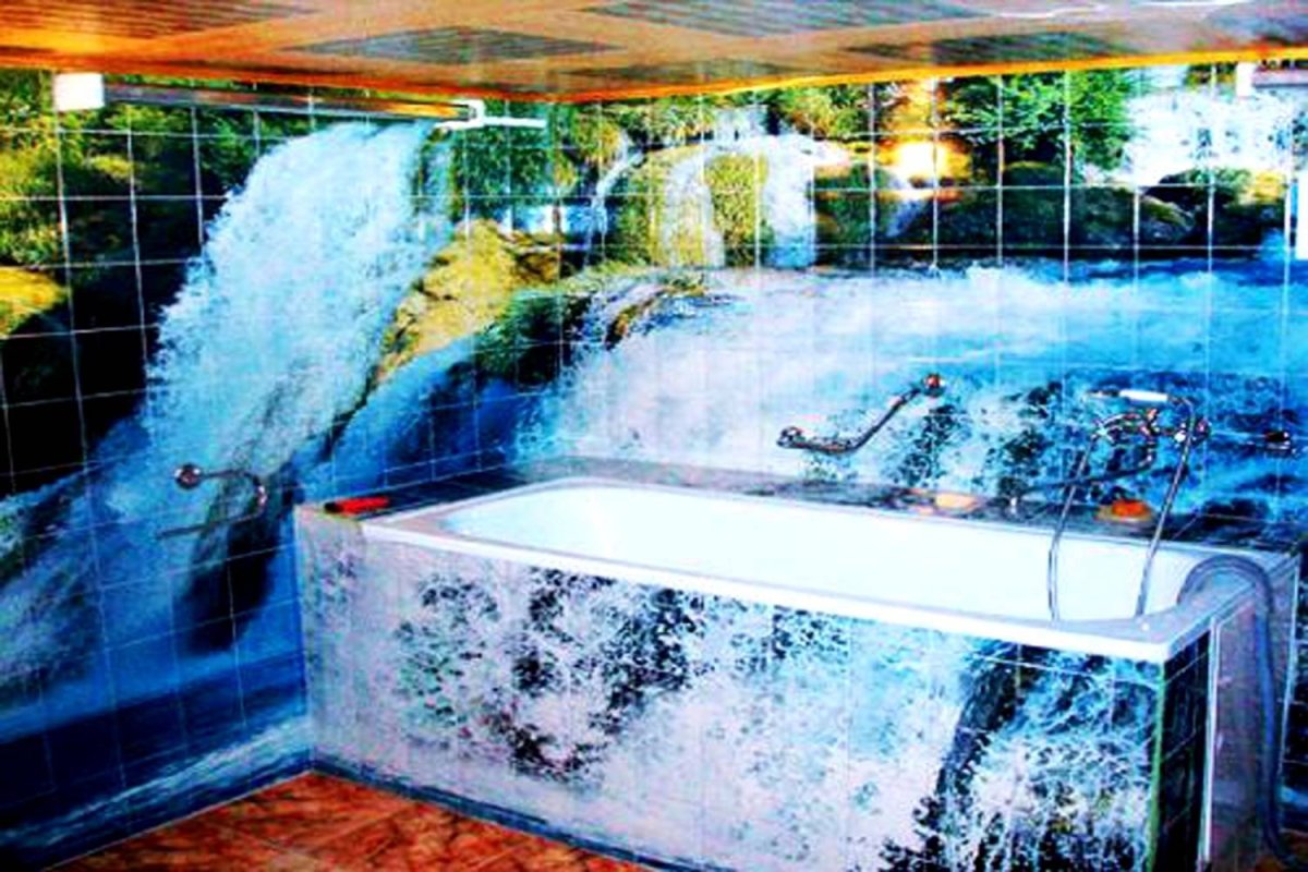 Скальный ландшафт в зимнем саду