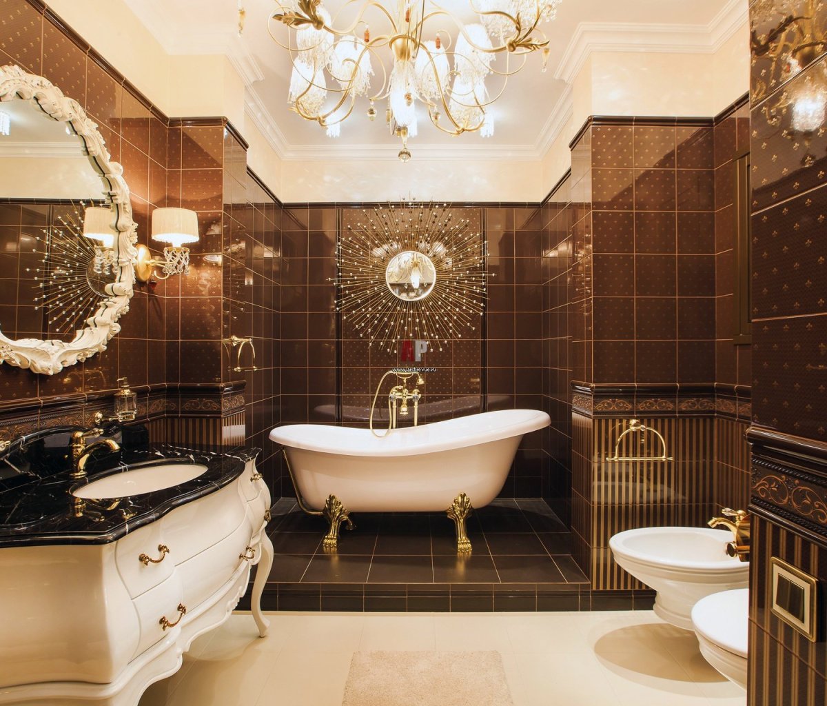 Дорогие Ванные комнаты