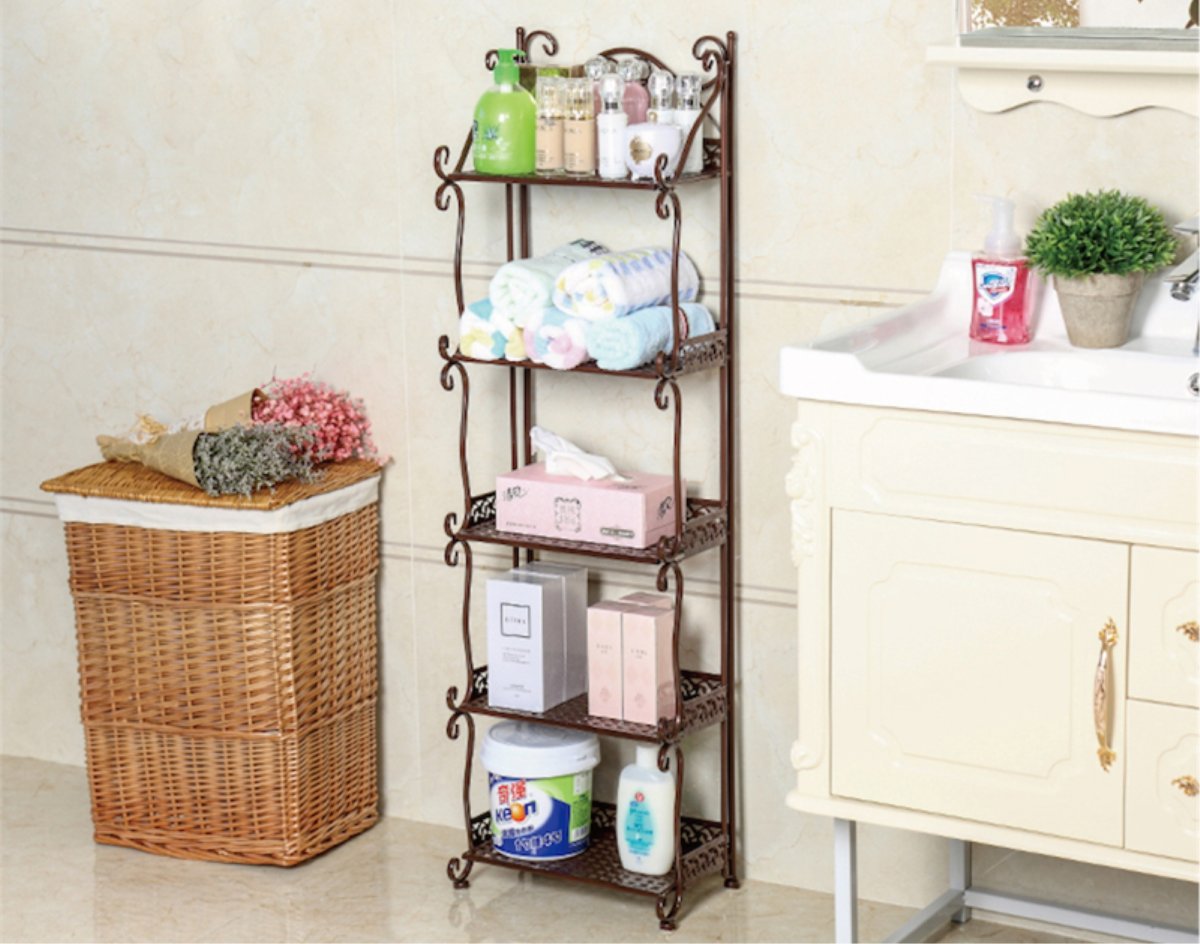 Напольная полка для ванной