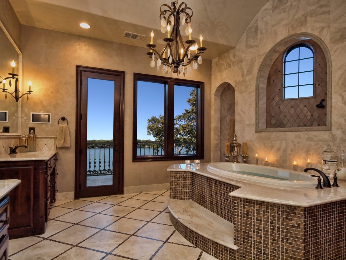 Средиземноморский стиль в ванной