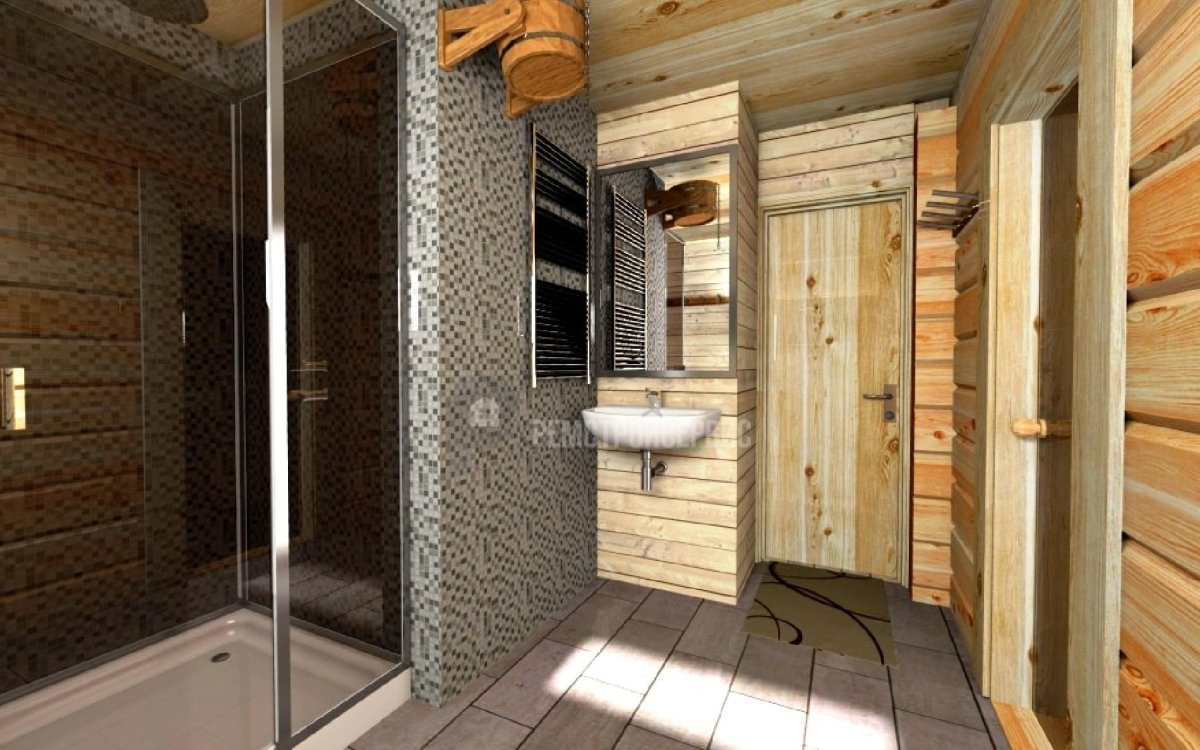 Душевые кабины в бане на даче