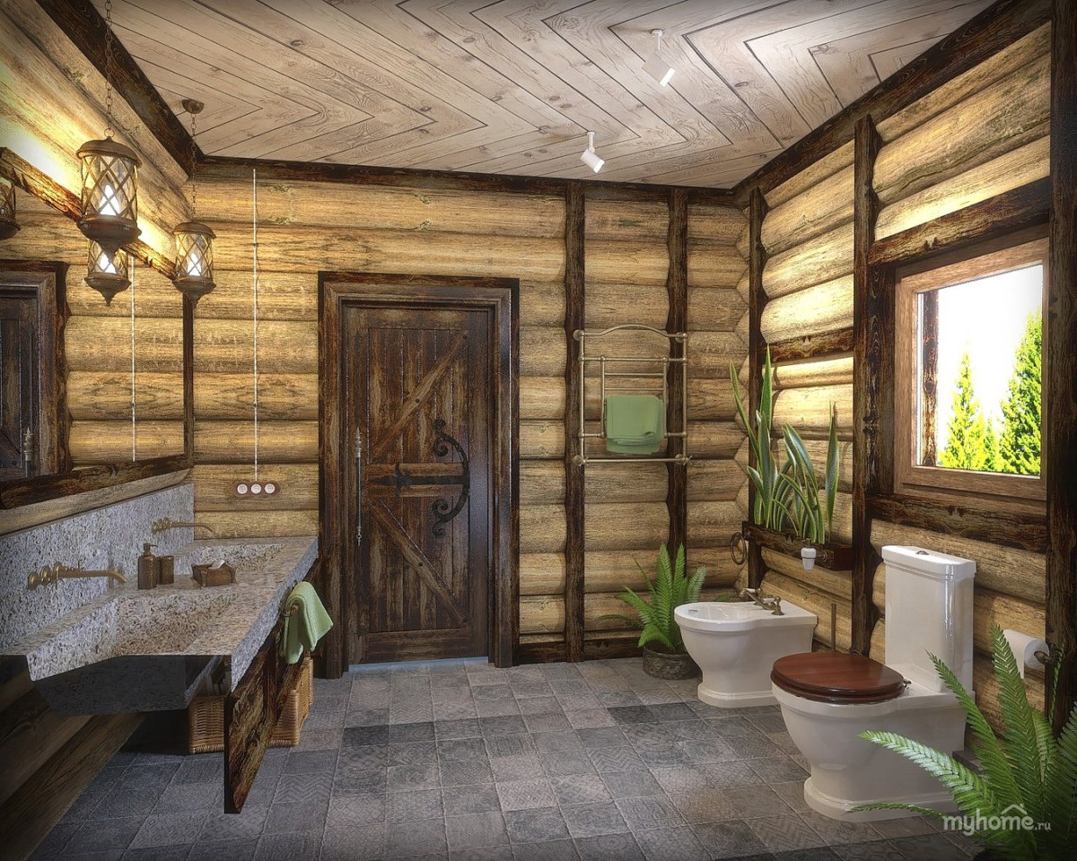 Отделка душевой в бане