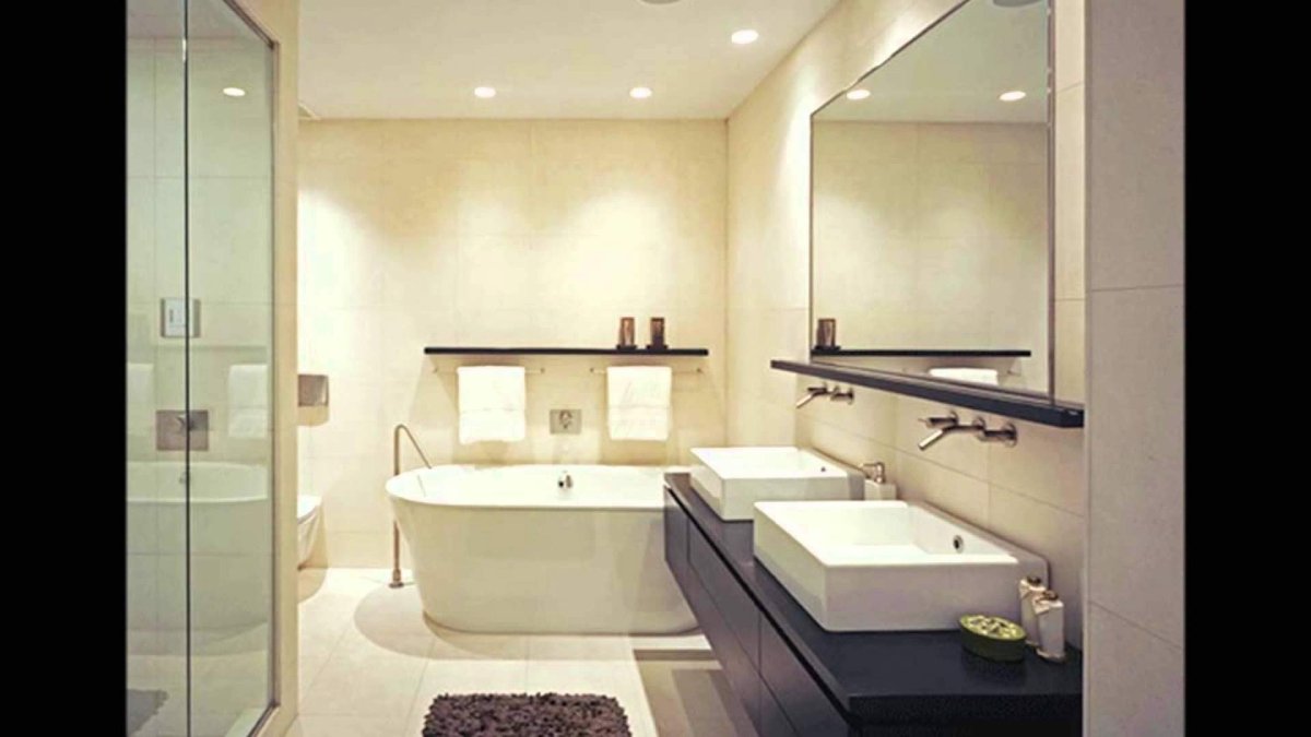 Ванная комната в бело зеленых тонах