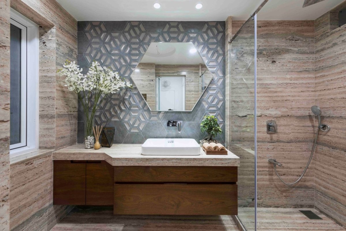 Мозаика из натурального камня для ванной