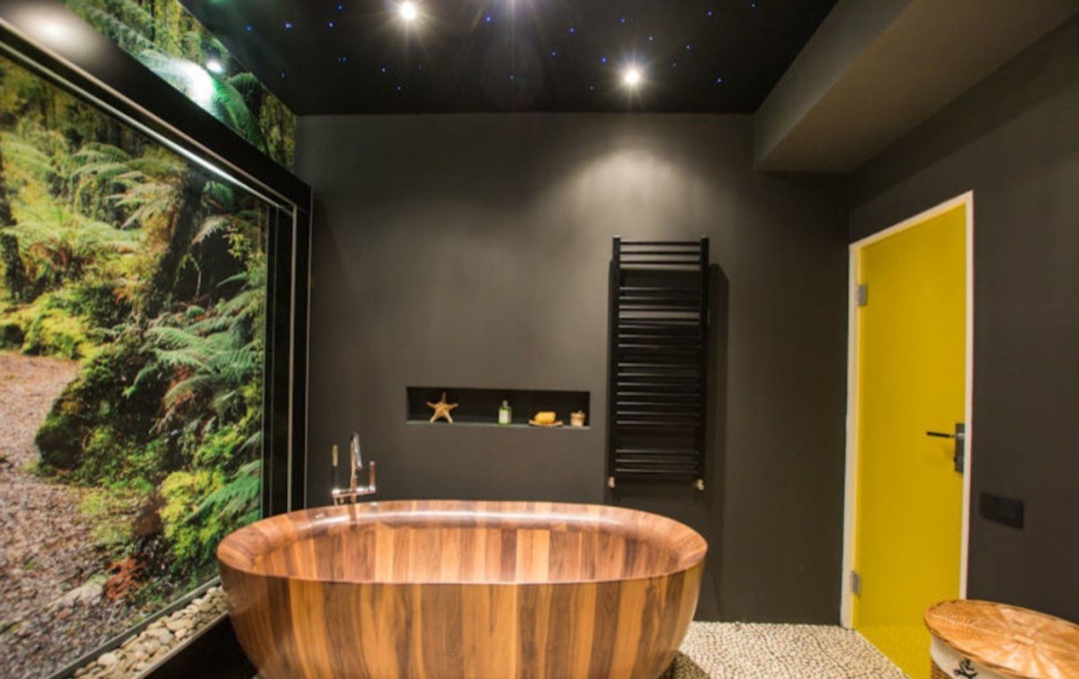 Ванная в деревенском стиле