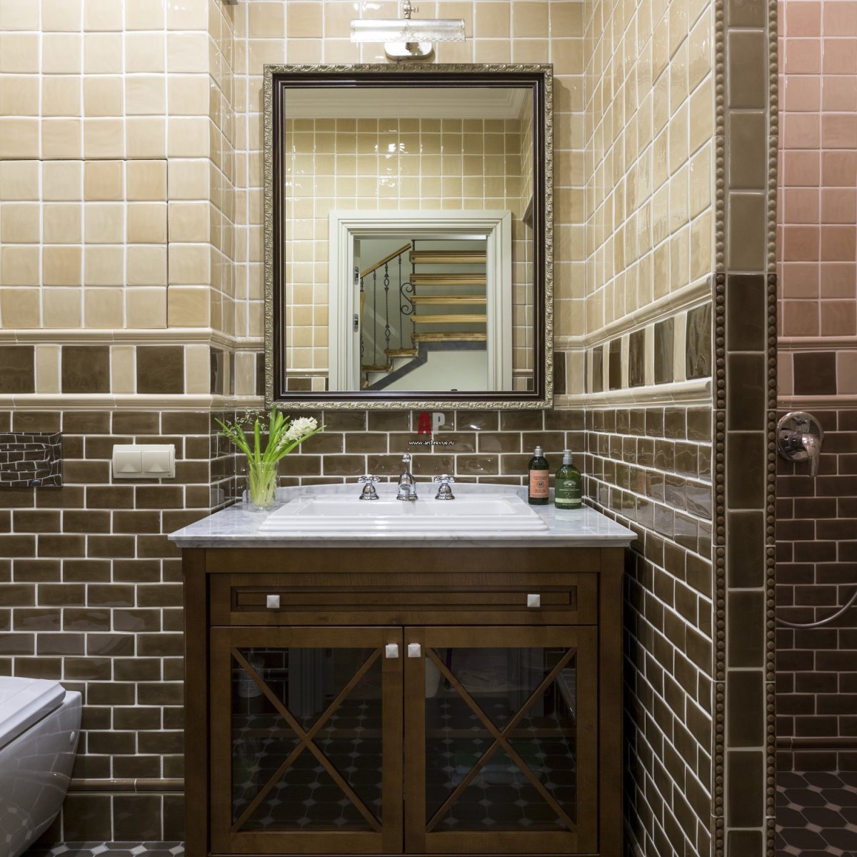 Ванная в стиле Кантри