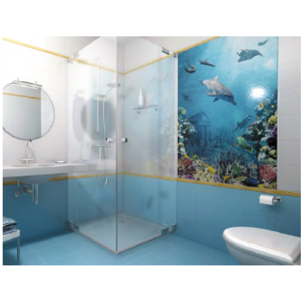 Панель ПВХ Кронапласт подводный мир