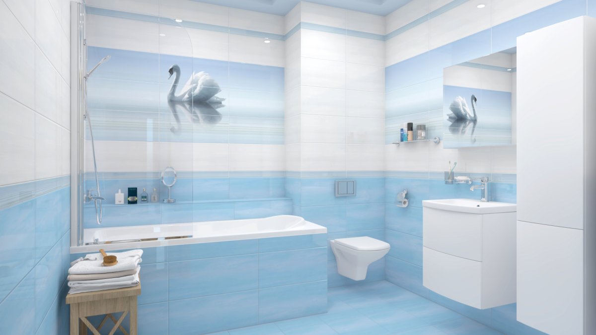 3д плитка в ванную