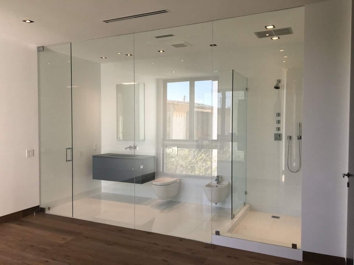 Раздвижная дверь в ванную