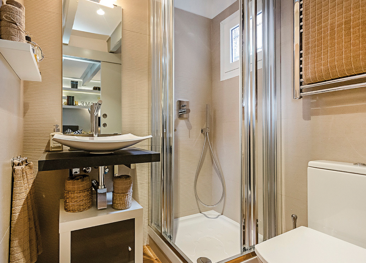 Санузел в квартире студии