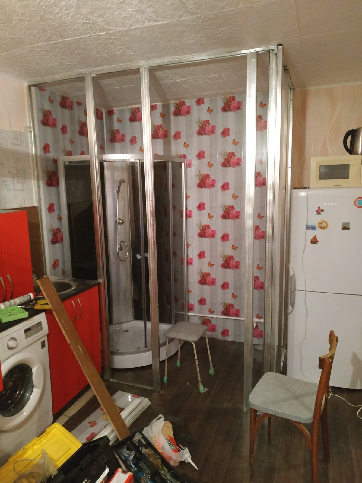 Туалет в комнате общежития