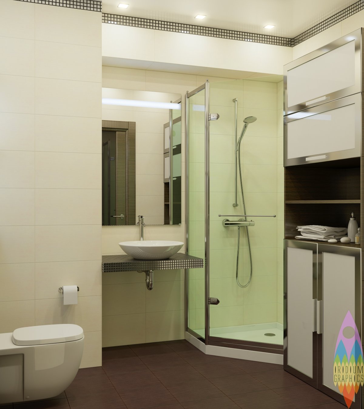 Душевая в малогабаритной квартире