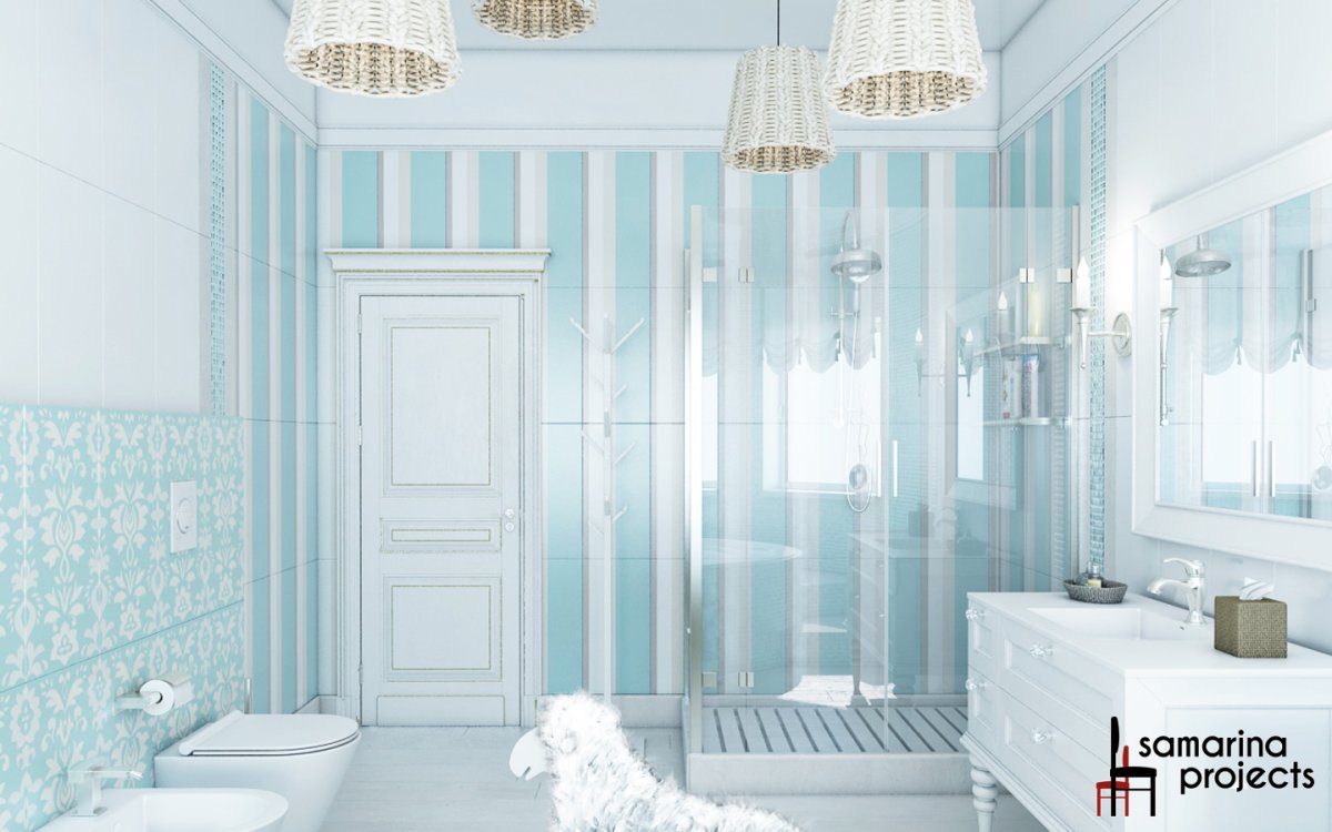 Интерьер классический Аквамарин