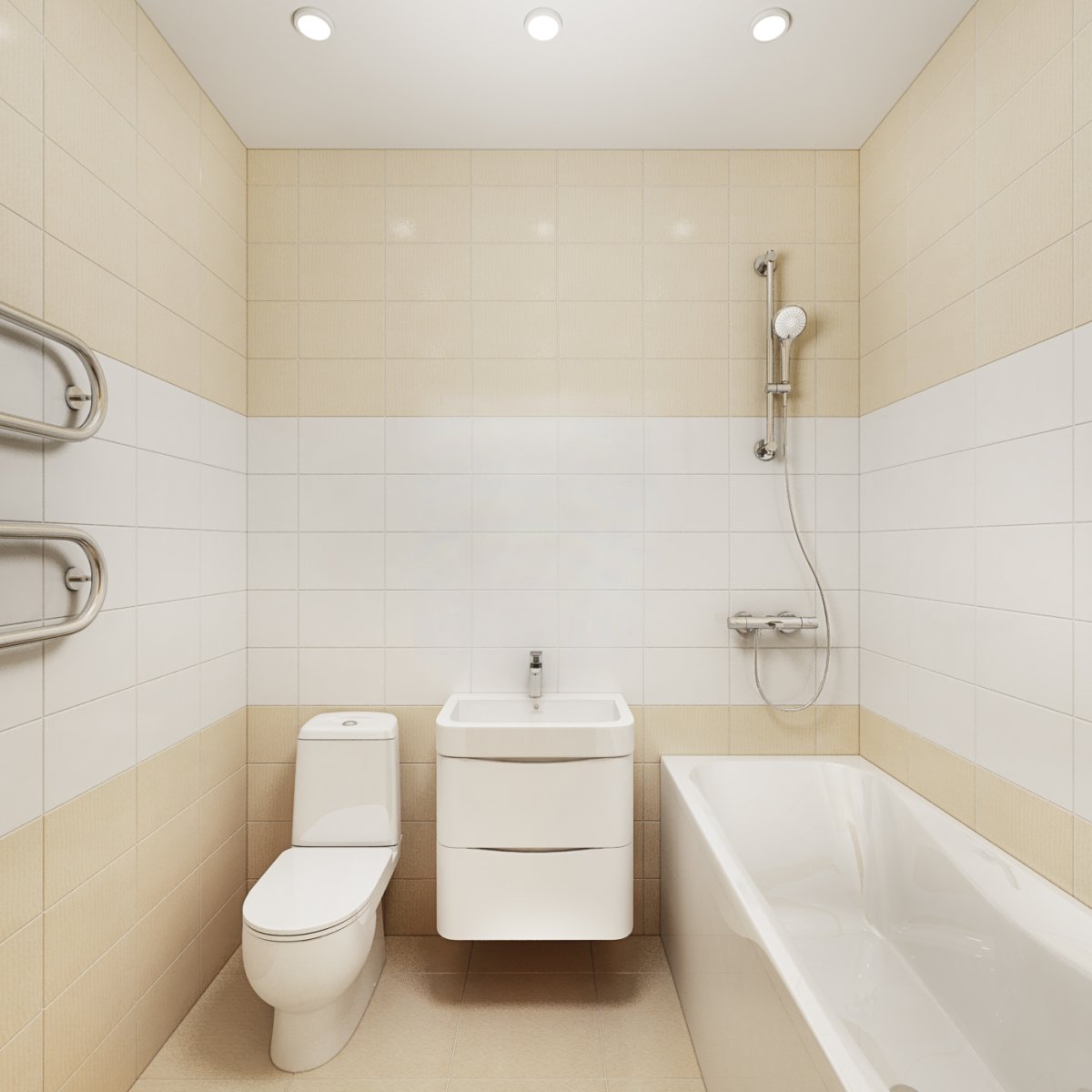 Ванная в деревянном доме