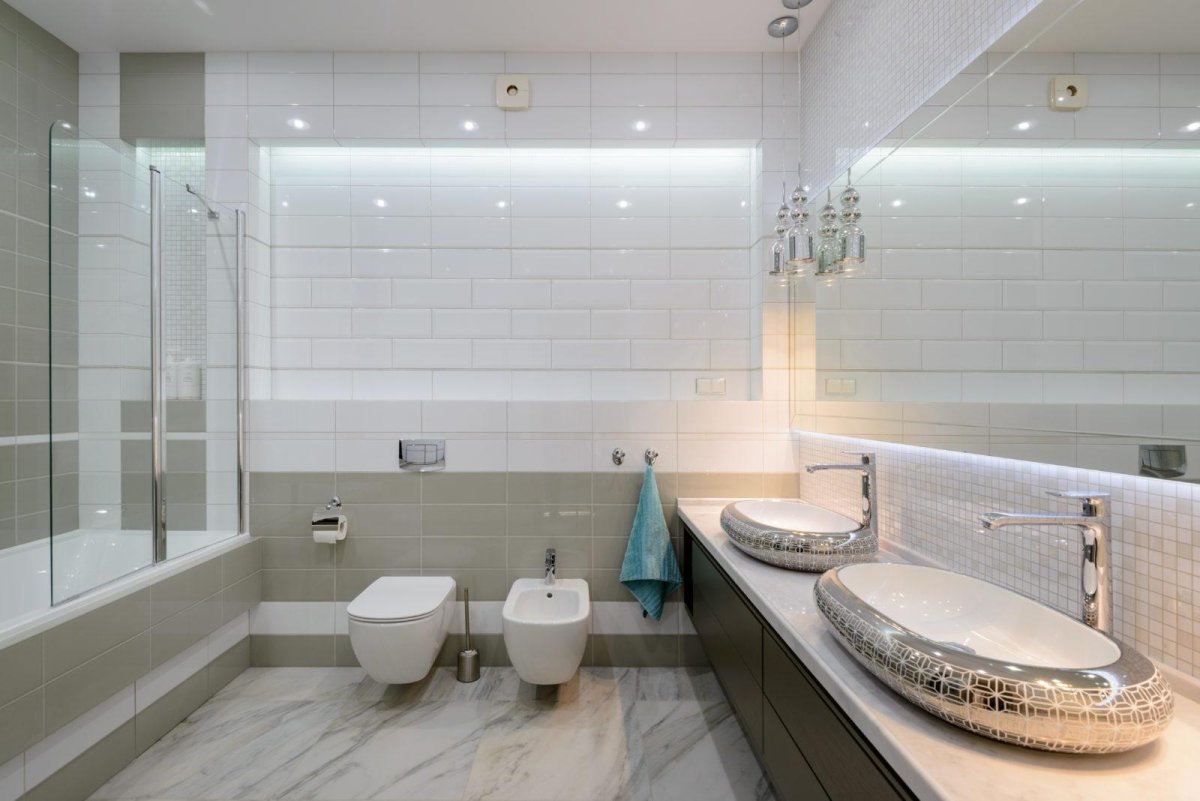 Ванная с чистовой отделкой