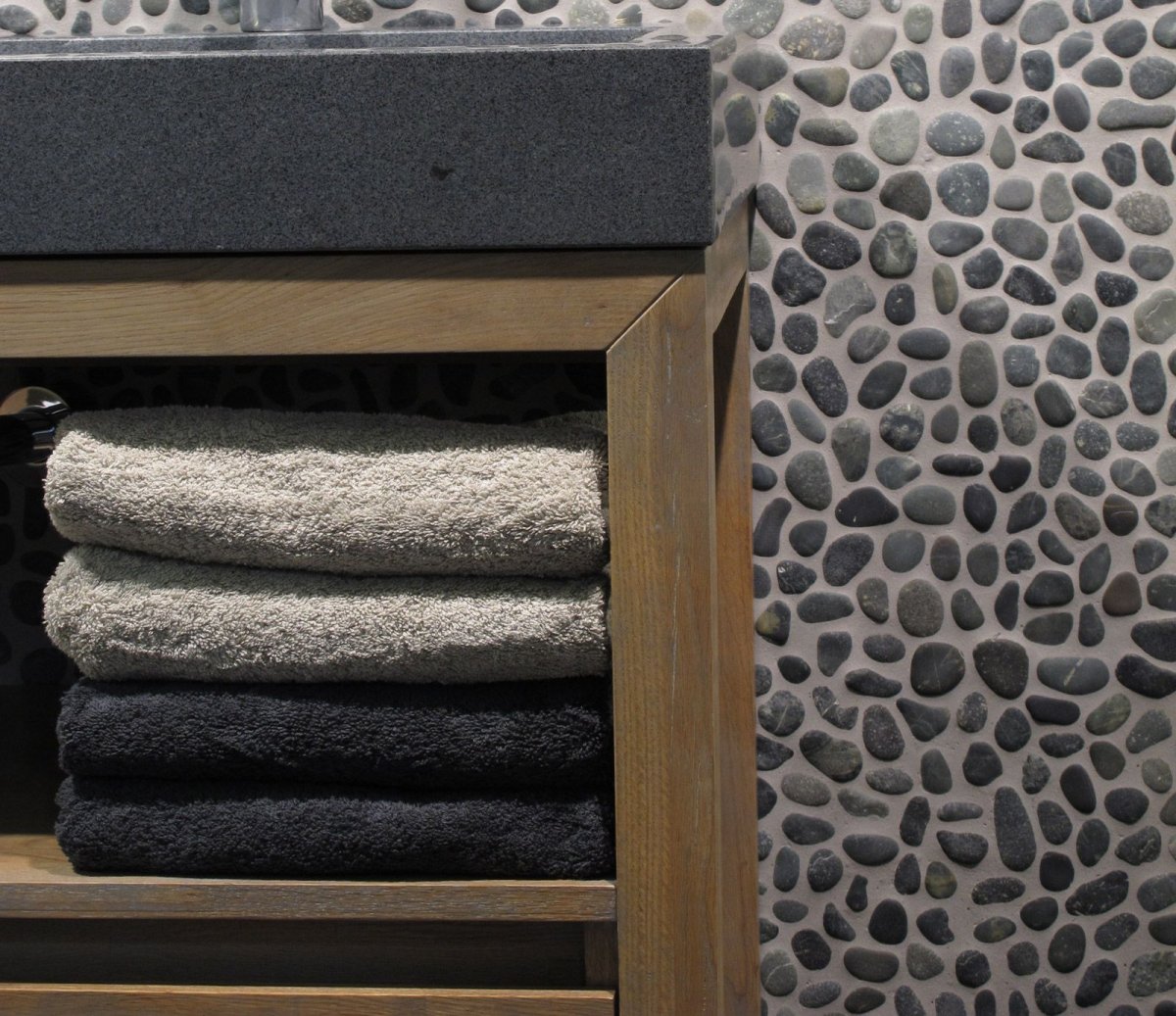 Галька в интерьере